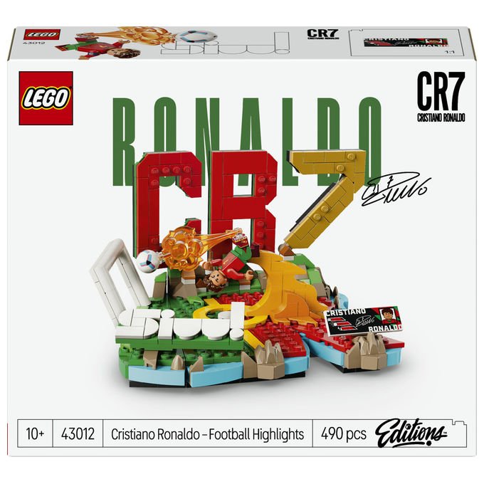 Lego 43012 Editions Cristiano Ronaldo Highlights Calcistici Set da Costruzione 490 Pezzi con Minifigure 10+ Anni