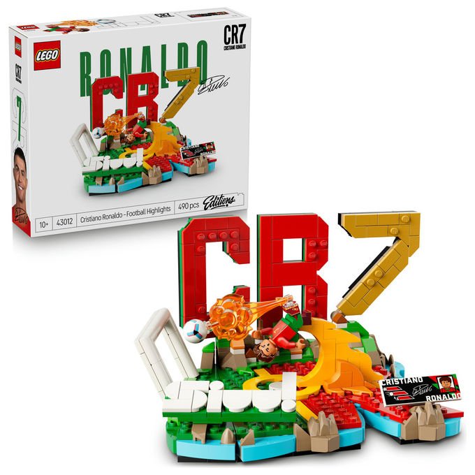 Lego 43012 Editions Cristiano Ronaldo Highlights Calcistici Set da Costruzione 490 Pezzi con Minifigure 10+ Anni