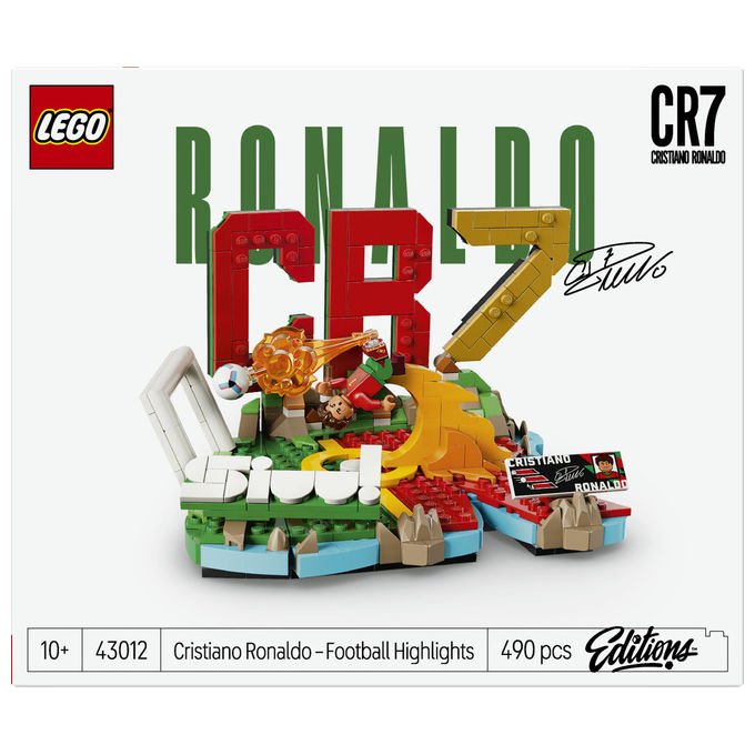 Lego 43012 Editions Cristiano Ronaldo Highlights Calcistici Set da Costruzione 490 Pezzi con Minifigure 10+ Anni