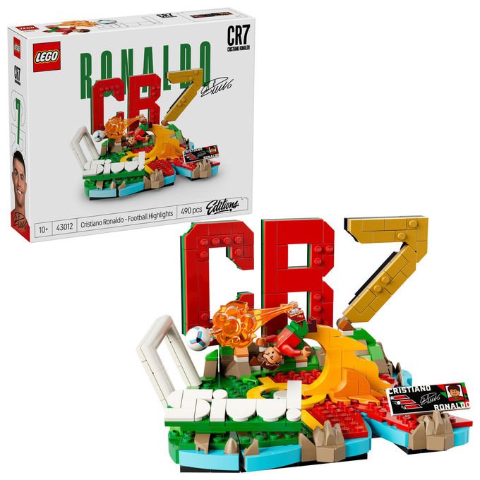 Lego 43012 Editions Cristiano Ronaldo Highlights Calcistici Set da Costruzione 490 Pezzi con Minifigure 10+ Anni
