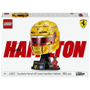 Lego 43022 Editions Casco di Lewis Hamilton Scuderia Ferrari HP 884 pezzi con Minifigure F1 da Collezione colore Multicolore