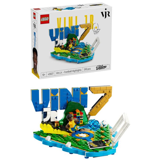 Lego 43027 Editions Set da costruzione Vini Jr Highlights Calcistici 510 pezzi Minifigure Collezionabile