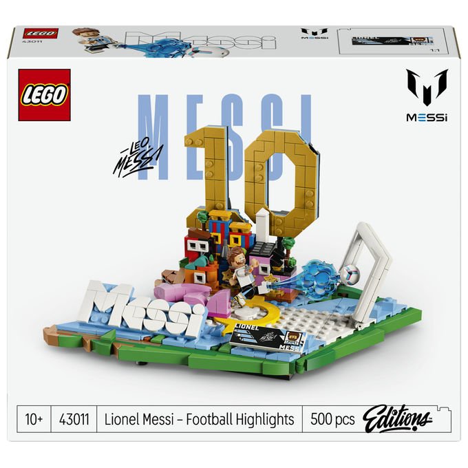 Lego 43011 Editions Set da costruzione Lionel Messi Highlights Calcistici 500 pezzi Minifigure 10+ colore Multicolore