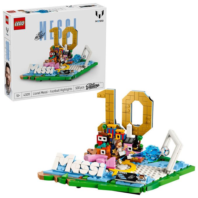 Lego 43011 Editions Set da costruzione Lionel Messi Highlights Calcistici 500 pezzi Minifigure 10+ colore Multicolore