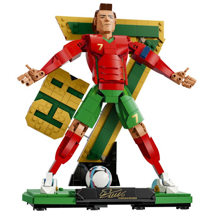 Lego 43016 Editions Cristiano Ronaldo Leggenda del Calcio Set da Costruzione 854 pezzi 2 Pose Multicolore