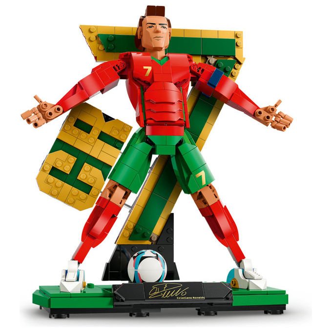 Lego 43016 Editions Cristiano Ronaldo Leggenda del Calcio Set da Costruzione 854 pezzi 2 Pose Multicolore