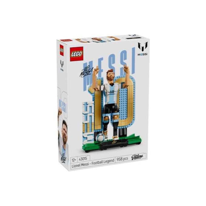Lego 43015 Editions Lionel Messi Leggenda del Calcio Action Figure da Collezione 958 pezzi 12+