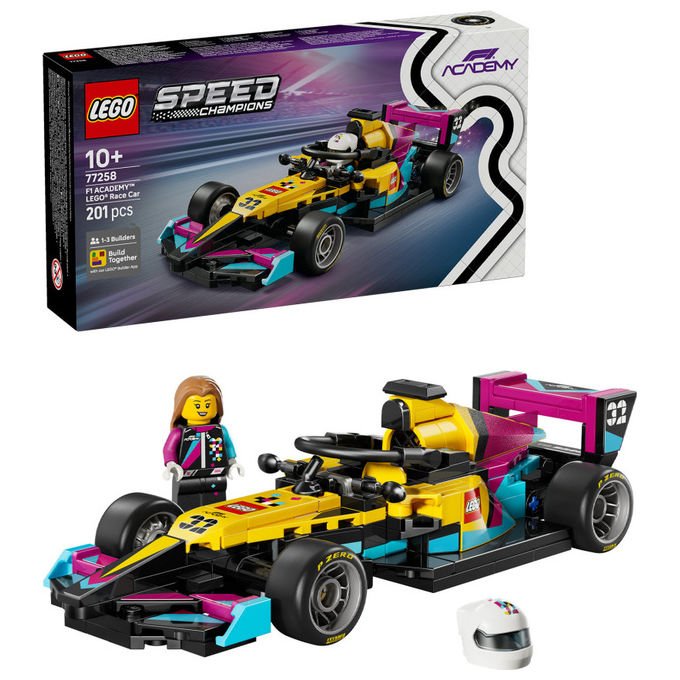 Lego 77258 Speed Champions Auto da Corsa F1 Academy con Minifigure Pilota 201 pezzi eta' 10+