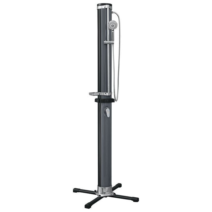 Bestway 58696 SolarFlow Doccia Solare da Esterno 35 L con Miscelatore Soffione Regolabile e Portaoggetti colore Nero