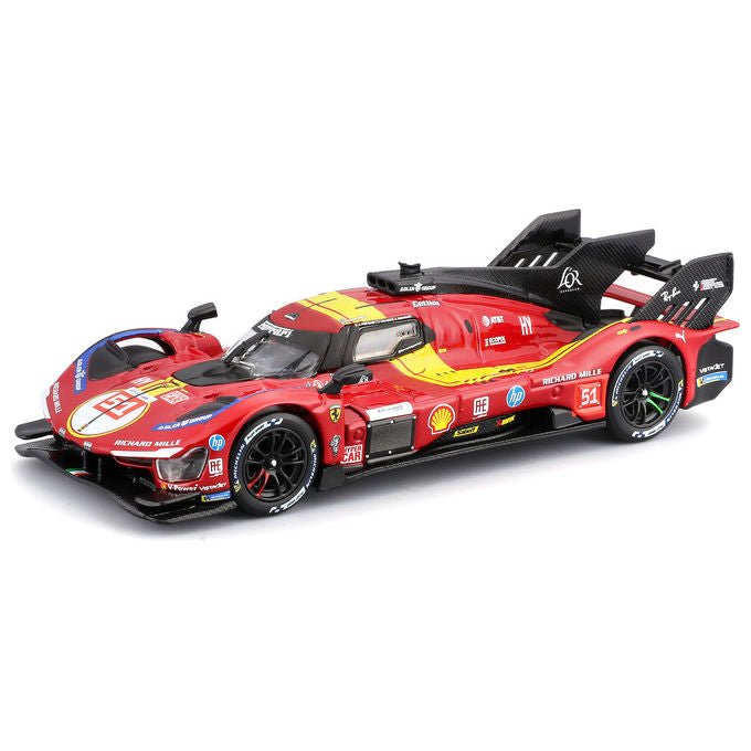Bburago 36319 Ferrari 499P Hypercar Modellino Auto Scala 1:43 24h Le Mans 2025 n.51 colore Rosso