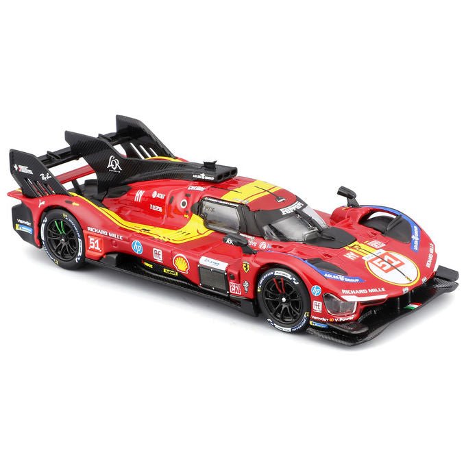 Bburago 36319 Ferrari 499P Hypercar Modellino Auto Scala 1:43 24h Le Mans 2025 n.51 colore Rosso