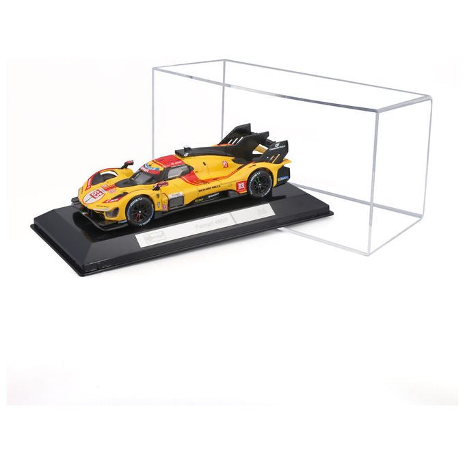 Bburago 36321 Ferrari 499P LMH Hypercar 83 24h Le Mans 2025 Automodello da collezione scala 1:43 Hard Case colore Giallo