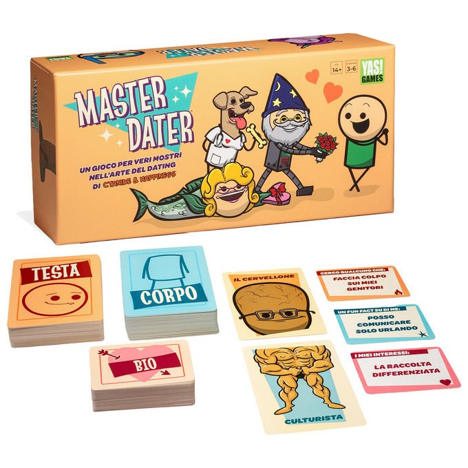 YAS! Games 21197405 Master Dater Gioco di Societa' Party Game 3-6 Giocatori 14+ Anni Edizione Italiana