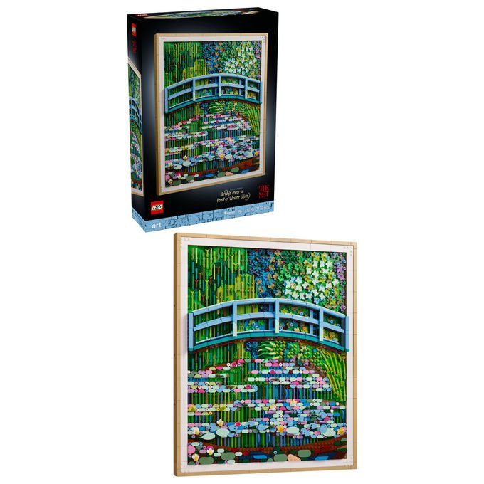 Lego 31220 ART Set da Costruzione Claude Monet Lo Stagno delle Ninfee Decorazione da Parete 3179 pezzi per Adulti colore Multicolore