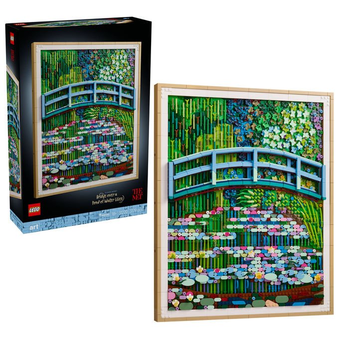 Lego 31220 ART Set da Costruzione Claude Monet Lo Stagno delle Ninfee Decorazione da Parete 3179 pezzi per Adulti colore Multicolore