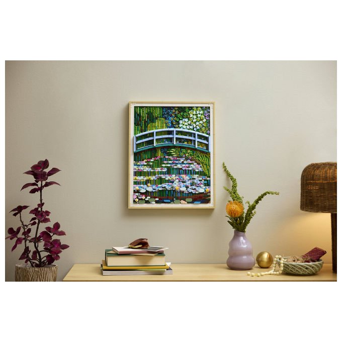 Lego 31220 ART Set da Costruzione Claude Monet Lo Stagno delle Ninfee Decorazione da Parete 3179 pezzi per Adulti colore Multicolore