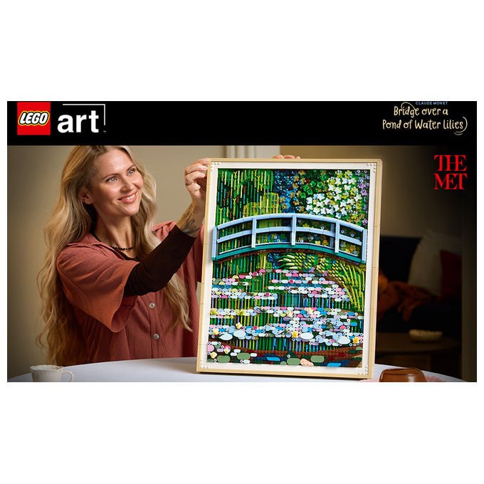 Lego 31220 ART Set da Costruzione Claude Monet Lo Stagno delle Ninfee Decorazione da Parete 3179 pezzi per Adulti colore Multicolore