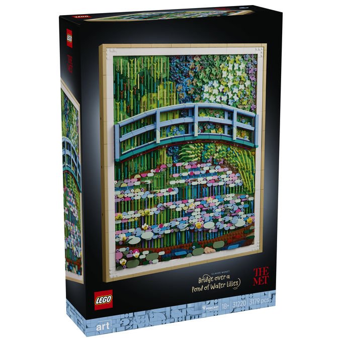 Lego 31220 ART Set da Costruzione Claude Monet Lo Stagno delle Ninfee Decorazione da Parete 3179 pezzi per Adulti colore Multicolore