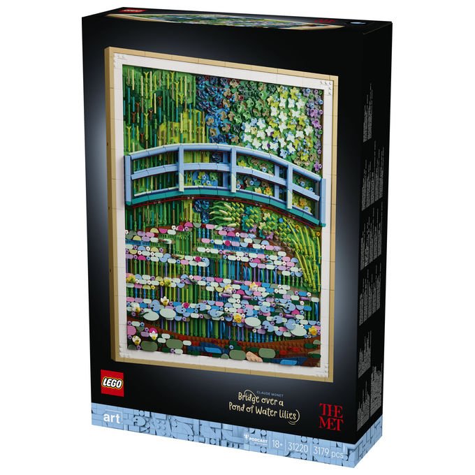 Lego 31220 ART Set da Costruzione Claude Monet Lo Stagno delle Ninfee Decorazione da Parete 3179 pezzi per Adulti colore Multicolore