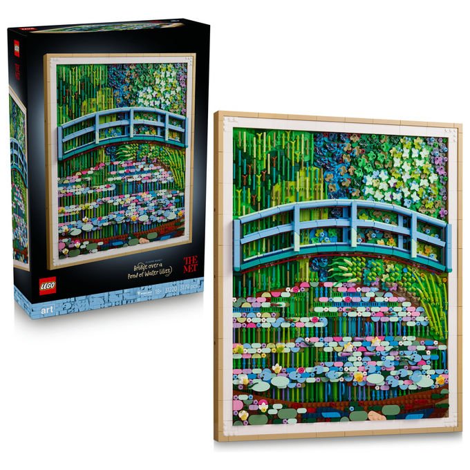 Lego 31220 ART Set da Costruzione Claude Monet Lo Stagno delle Ninfee Decorazione da Parete 3179 pezzi per Adulti colore Multicolore