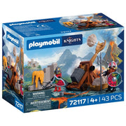 Playmobil 72117 Knights Catapulta dei Cavalieri del Drago Set Gioco Medievale 43 Pezzi 4 anni+ colore Multicolore