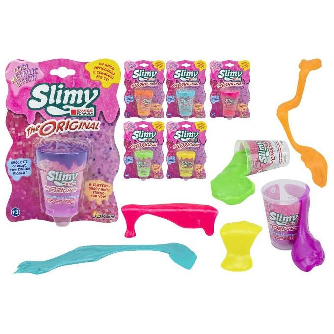 Globo 42244 Slimy Slime Metallizzato Morbido Elastico 80 g colore Assortito