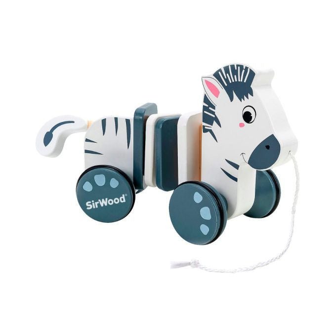 Globo GLO2707 Sir Wood Gioco Prima Infanzia Animale in Legno Push and Carry
