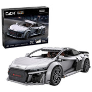 CaDA C57012 Audi R8 Coupé Set Costruzioni RC 536 pezzi scala 1:14 Bluetooth App Telecomando colore Grigio