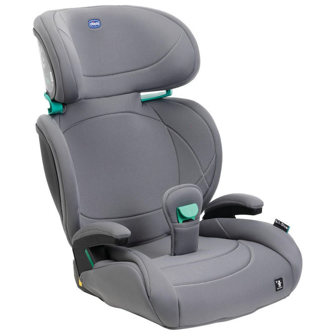 Chicco Quizy Lite i-Size Seggiolino Auto 3-12 Anni 100-150 cm Reclinabile Poggiatesta Regolabile colore Nero