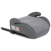 Chicco QUASAR FIX I-SIZE Alzasedia Auto senza Schienale ISOFIX 125-150 cm 7-12 anni colore Grigio