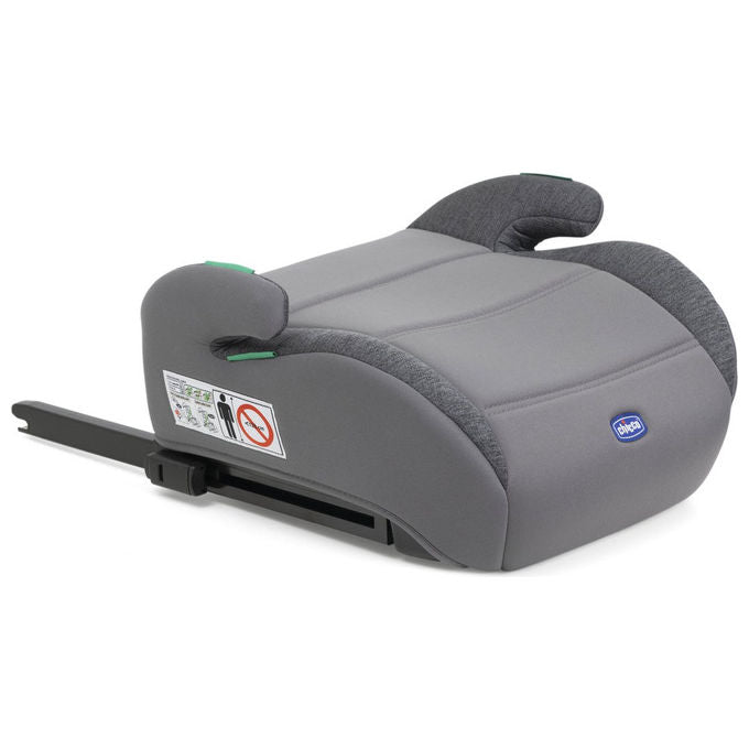 Chicco QUASAR FIX I-SIZE Alzasedia Auto senza Schienale ISOFIX 125-150 cm 7-12 anni colore Grigio