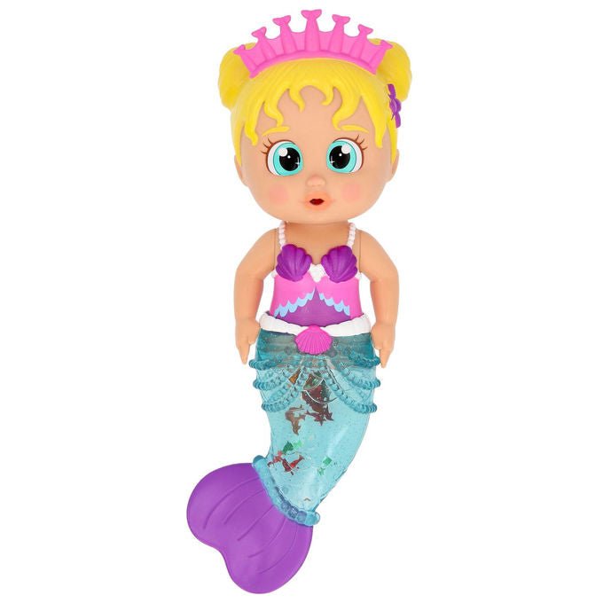 Bloopies 921764 Shimmer Mermaids Wave 2 Bambola Sirena Ellen 30 cm spruzza acqua coda glitterata smontabile colore Verde
