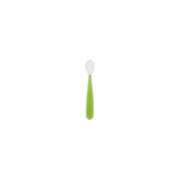 Chicco Cucchiaio Morbido in Silicone Svezzamento 6m+ Punta Flessibile Salva Gengive Manico Lungo Senza BPA colore Verde