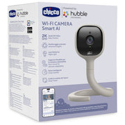 Chicco Video Baby Monitor Wi-Fi Smart AI 2K UHD Visione Notturna Infrarossi Smart Soother Luce Multicolore App HubbleClub