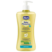 Chicco Baby Moments Shampoo Camomilla Neonati 500ml 94% Ingredienti Naturali Tecnologia Emotiscent Senza Siliconi 0m+