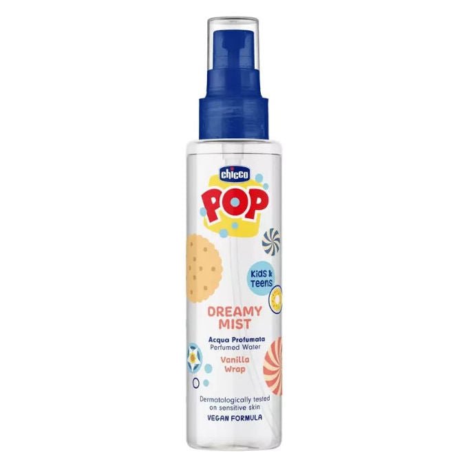 Chicco 8058664180196 POP Vanilla Wrap Acqua Profumata alla Vaniglia per Bambini Formula Vegana 150 ml