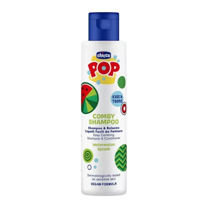 Chicco POP Shampoo e Balsamo 2in1 Anguria Formula Vegana Senza Lacrime Kids e Teens 250 ml