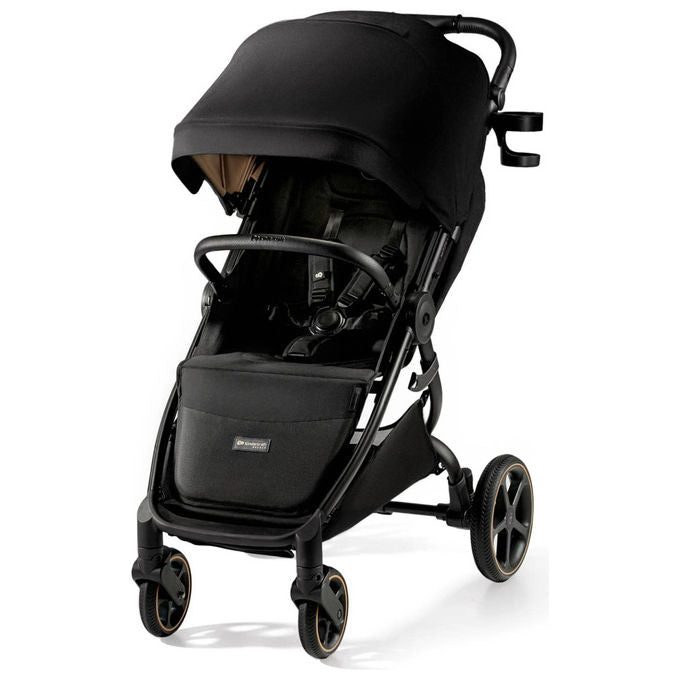 Kinderkraft KSMITZ00BLK0000 Mitzy Passeggino leggero seduta XL fino a 22 Kg ruote ammortizzate cappotta UPF50+ colore Nero