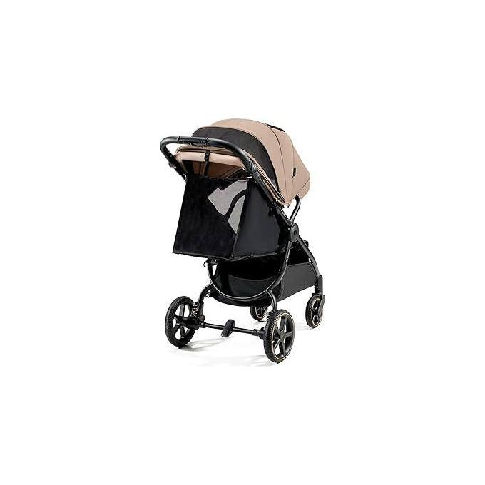 Kinderkraft KSMITZ00BEG0000 Mitzy Passeggino reclinabile fino a 22 Kg seduta XL cinture 5 punti cappotta UPF50+ pieghevole colore Beige