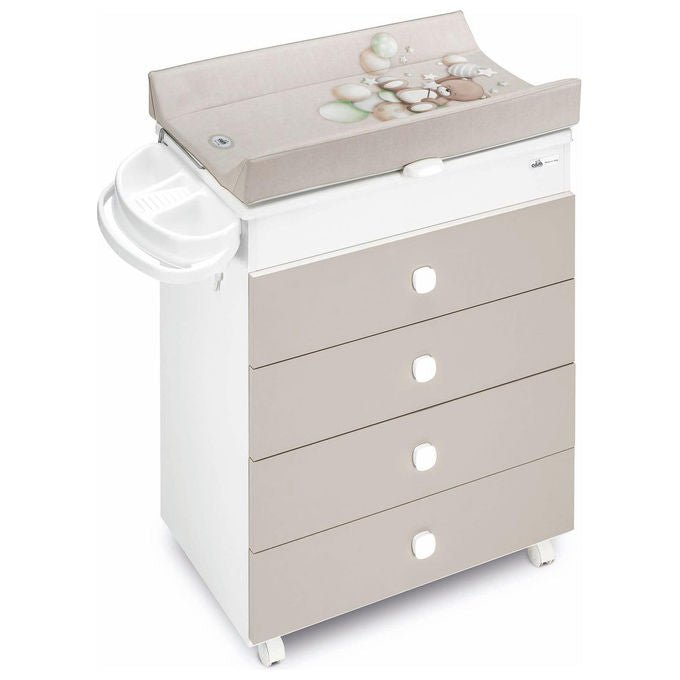 Cam C915006 C261 Asia Bagnetto Fasciatoio 4 Cassetti Vaschetta Rimovibile 4 Ruote fino a 11 Kg colore Bianco