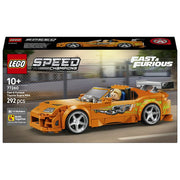 Lego 77260 Speed Champions Set da costruzione The Fast and The Furious Toyota Supra MK4 292 pezzi con Minifigure Brian O'Conner da 10 anni