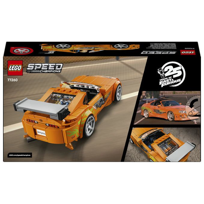 Lego 77260 Speed Champions Set da costruzione The Fast and The Furious Toyota Supra MK4 292 pezzi con Minifigure Brian O'Conner da 10 anni