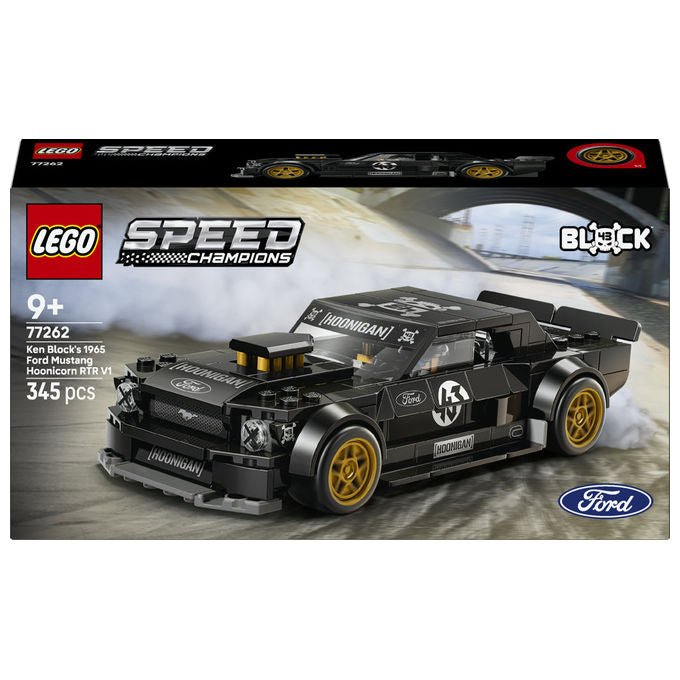 Lego 77262 Speed Champions Set da costruzione Ford Mustang 65 Hoonicorn V1 Ken Block 345 pezzi con Minifigure 9+