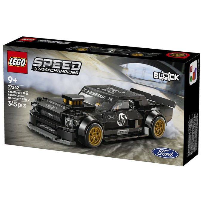 Lego 77262 Speed Champions Set da costruzione Ford Mustang 65 Hoonicorn V1 Ken Block 345 pezzi con Minifigure 9+