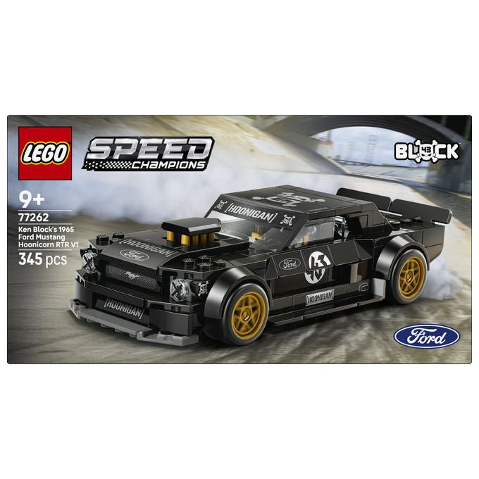 Lego 77262 Speed Champions Set da costruzione Ford Mustang 65 Hoonicorn V1 Ken Block 345 pezzi con Minifigure 9+