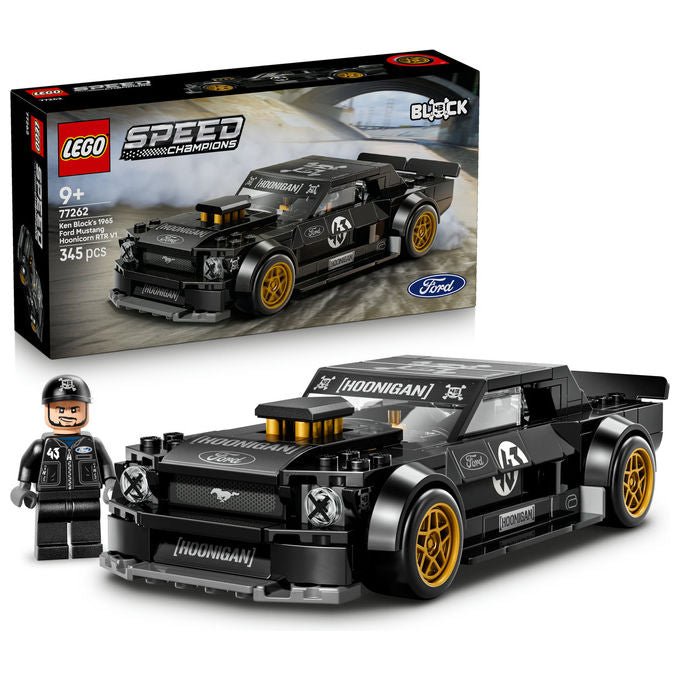 Lego 77262 Speed Champions Set da costruzione Ford Mustang 65 Hoonicorn V1 Ken Block 345 pezzi con Minifigure 9+