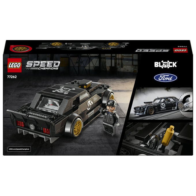 Lego 77262 Speed Champions Set da costruzione Ford Mustang 65 Hoonicorn V1 Ken Block 345 pezzi con Minifigure 9+