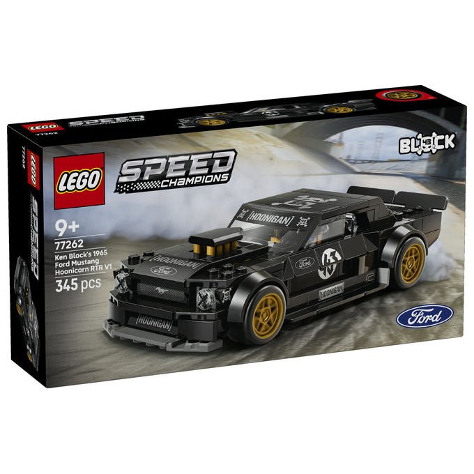 Lego 77262 Speed Champions Set da costruzione Ford Mustang 65 Hoonicorn V1 Ken Block 345 pezzi con Minifigure 9+