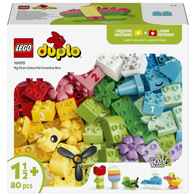 Lego 10479 DUPLO Classic Set da Costruzione Scatola Creativa 80 Pezzi Gioco Didattico 18 Mesi+ colore Multicolore