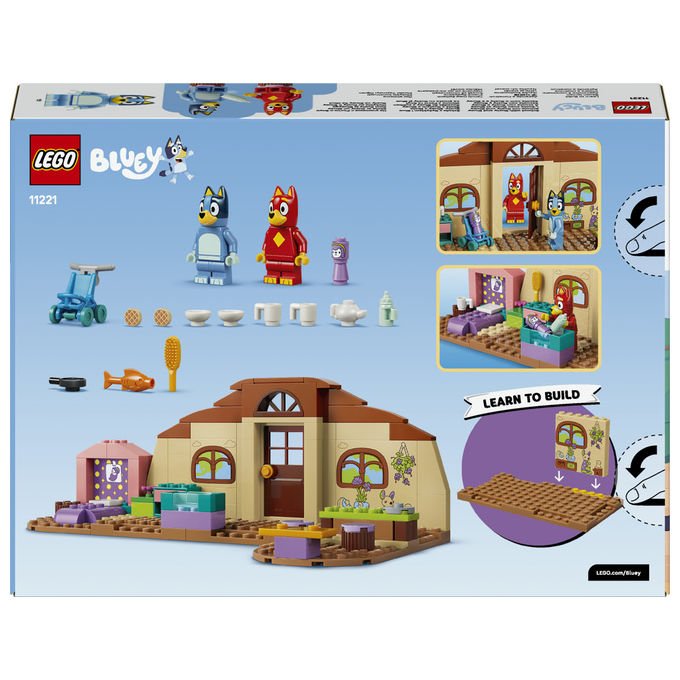 Lego 11221 Bluey Set da costruzione A Scuola con Rusty e Bluey 106 pezzi 2 minifigure 4+ anni colore Multicolore